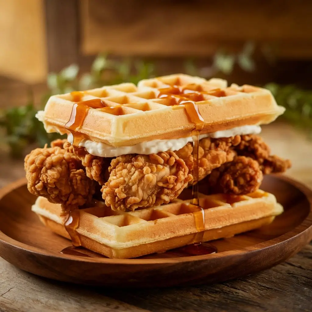 Chicken Waffle Sandwich