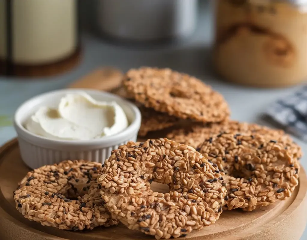 Low Carb High-Fiber Bagel Chips